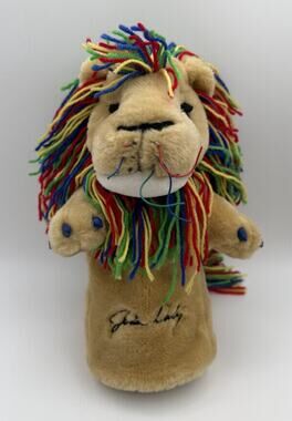 Vintage John Daly Winning Edge Designs Plush Lion Golf Club Driver Cover Yarn